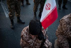 IRGC Armed Forces Participate In Military Rally