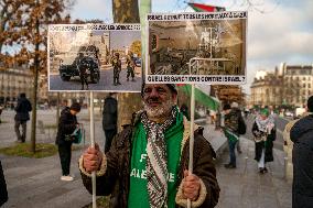 Pro-Palestinian Protest Honors Journalists Killed in Conflict - Paris