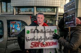 Pro-Palestinian Protest Honors Journalists Killed in Conflict - Paris