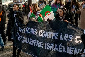 Pro-Palestinian Protest Honors Journalists Killed in Conflict - Paris