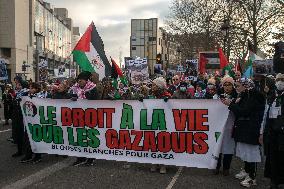 Pro-Palestinian Protest Honors Journalists Killed in Conflict - Paris