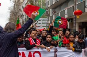 Demonstration Against Racism And Xenophobia In Lisbon