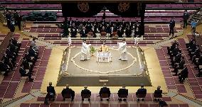 Sumo: Ritual ahead of New Year tournament