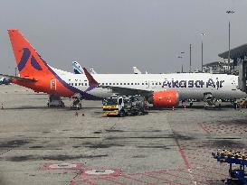 Akasa Air Boeing 737-8 MAX Airplane At Kempegowda International Airport