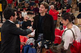 F1 Driver George Russell And Girlfriend At Basketball Match - Monaco