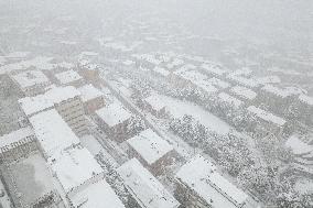 Bad Weather In Basilicata, Heavy Snowfall And Major Accumulations In Potenza