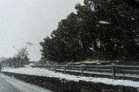 Bad Weather In Basilicata, Heavy Snowfall And Major Accumulations In Potenza