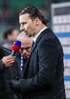 Zlatan Ibrahimovic At AC Milan v Cagliari Calcio - Italy