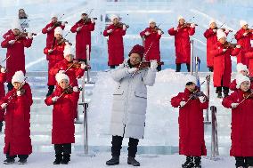 Flash Mob At The Harbin Ice-Snow World - China