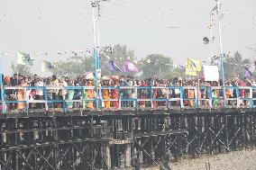 ''Makar Sankranti'' Festival In Sagar Islad, India