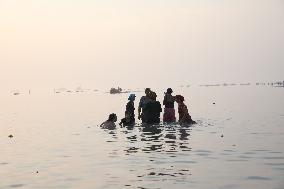 ''Makar Sankranti'' Festival In Sagar Islad, India