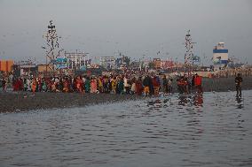 ''Makar Sankranti'' Festival In Sagar Islad, India