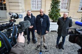 Meetings between general and representative professional agricultural organisations with French Prime Minister Francois Bayrou i