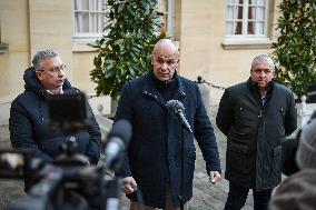 Meetings between general and representative professional agricultural organisations with French Prime Minister Francois Bayrou i