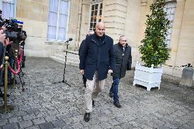 Meetings between general and representative professional agricultural organisations with French Prime Minister Francois Bayrou i