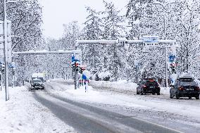 Snowstorm hits Estonia