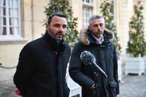 Meetings between general and representative professional agricultural organisations with French Prime Minister Francois Bayrou i