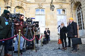 Meetings between general and representative professional agricultural organisations with French Prime Minister Francois Bayrou i