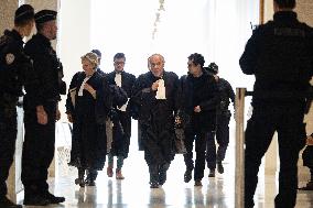 Nicolas Sarkozy trial for illegal campaign financing from Lybia - Paris