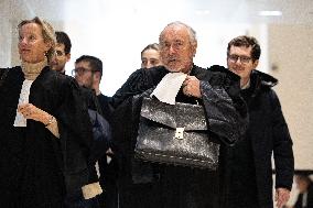 Nicolas Sarkozy trial for illegal campaign financing from Lybia - Paris