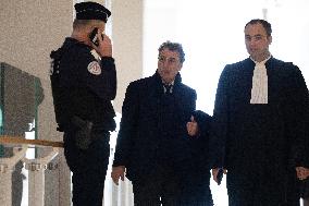 Nicolas Sarkozy trial for illegal campaign financing from Lybia - Paris