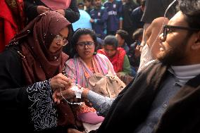 Student Hunger Strike And Blockade In Dhaka