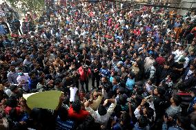 Student Hunger Strike And Blockade In Dhaka