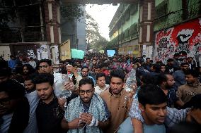 Student Hunger Strike And Blockade In Dhaka