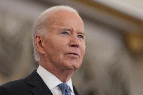 President Joe Biden delivers a foreign policy address