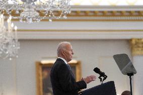 President Joe Biden delivers a foreign policy address