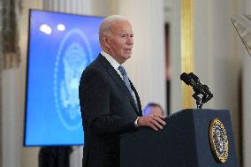 President Joe Biden delivers a foreign policy address
