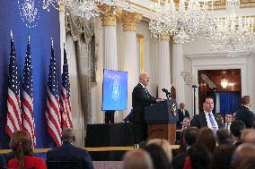 President Joe Biden delivers a foreign policy address