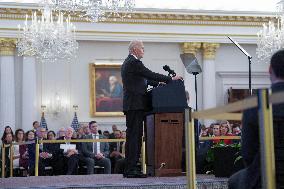 President Joe Biden delivers a foreign policy address