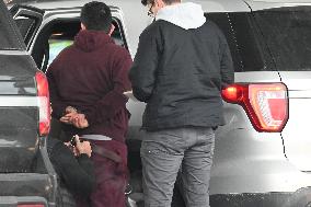 FBI Arrests A Man At Quick Chek Parking Lot At 720 Washington Avenue In Carlstadt New Jersey