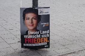 Bundestag Election 2025 Campaign Posters In Munich