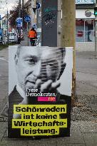 Bundestag Election 2025 Campaign Posters In Munich