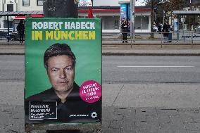 Bundestag Election 2025 Campaign Posters In Munich