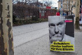 Bundestag Election 2025 Campaign Posters In Munich