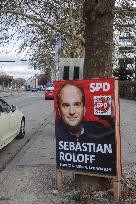 Bundestag Election 2025 Campaign Posters In Munich