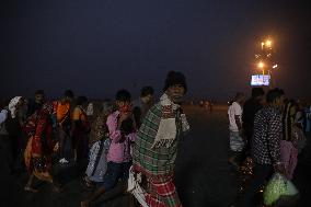 ''Makar Sankranti'' Festival At Sagar Islad, India