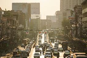 Air Pollution Soars To Harmful Health Levels In Bangkok.