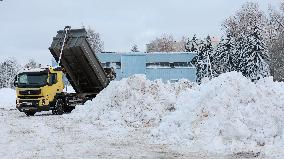 Wintry conditions in Estonia