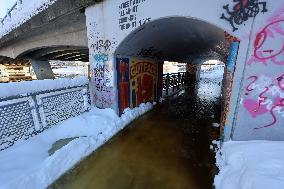Wintry conditions in Estonia