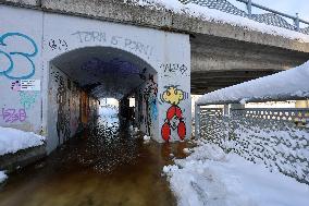 Wintry conditions in Estonia