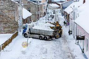 Wintry conditions in Estonia
