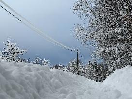 Wintry conditions in Estonia