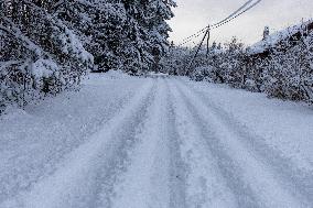 Wintry conditions in Estonia