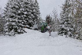 Wintry conditions in Estonia