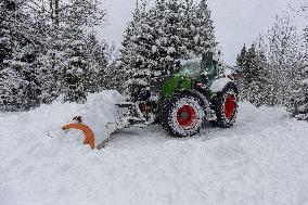 Wintry conditions in Estonia