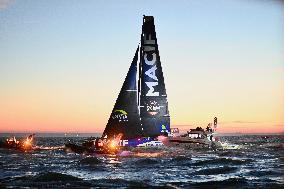 Charlie Dalin Celebrates After Crossing The Finish Line Of Vendee Globe - Sables-d'Olonne